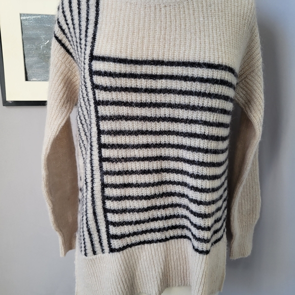 Ahlens Swedish Stripe Mohair Wool Knitted Pullover Sweater XS - Picture 3 of 12
